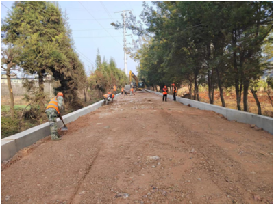 麒麟区两条公路修复性养护工程竣工通车