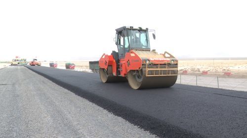 酒泉肃北 g215线马鬃山至桥湾公路路面工程全部完工